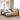 Bed met boekenkast zonder matras grenenhout wasbruin 150x200 cm
