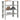 Schoenenrek 61x32x70 cm bewerkt hout betongrijs