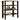 Schoenenrek 61x32x70 cm bewerkt hout gerookt eikenkleurig