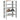 Schoenenrek 61x32x87,5 cm bewerkt hout betongrijs