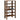 Schoenenrek 61x32x105 cm bewerkt hout gerookt eikenkleurig
