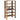 Schoenenrek 61x32x105 cm bewerkt hout oud houtkleurig