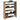 Schoenenrek 80x25x100 cm bewerkt hout artisanaal eikenkleur