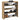 Schoenenrek 80x25x81 cm bewerkt hout artisanaal eikenkleur