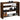 Schoenenrek 80x25x62 cm bewerkt hout gerookt eikenkleurig