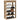 Schoenenrek 60x30x98 cm bewerkt hout artisanaal eikenkleur