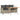 Tuinbank 3-zits met kussens & tafel poly rattan lichtgrijs