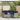 Tuinbank met tafel en kussens L-vormig poly rattan grijs