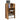 Receptiebalie 55x50x103,5 cm bewerkt hout oud houtkleurig