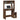 Bureau met schappen 100x45x140 cm bewerkt hout bruineikenkleur