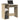Bureau met schappen 84x40x78 cm bewerkt hout sonoma eikenkleur