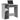 Bureau met schappen 84x40x78 cm bewerkt hout grijs sonoma