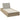 Ligbed met zwevend kussen poly rattan beige