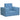 Kinderslaapbank zacht pluche blauw