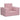 Kinderslaapbank zacht pluche roze