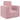 Kinderbank zacht pluche roze