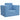 Kinderslaapbank zacht pluche blauw