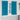 Verduisterende gordijnen met gordijnen Turquoise Polyester