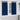 Verduisterende gordijnen met gordijnen Donkerblauw Polyester