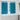 Verduisterende gordijnen met gordijnen Turquoise Polyester