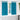 Verduisterende gordijnen met gordijnen Turquoise Polyester