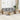 6-delige Loungeset met kussens poly rattan beige