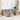 6-delige Loungeset met kussens poly rattan beige