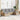 6-delige Loungeset met kussens poly rattan beige