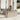 6-delige Loungeset met kussens poly rattan beige