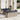 6-delige Loungeset met kussens poly rattan acacia grijs