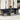 8-delige Loungeset met kussens poly rattan acacia grijs