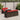 6-delige Loungeset met kussens poly rattan acacia bruin