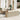 7-delige Loungeset met kussens poly rattan beige