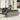 6-delige Loungeset met kussens poly rattan grijs