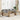 6-delige Loungeset met kussens poly rattan beige