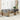 6-delige Loungeset met kussens poly rattan beige