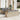 7-delige Loungeset met kussens poly rattan beige