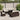 9-delige Loungeset met kussens poly rattan bruin