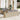 6-delige Loungeset met kussens poly rattan beige