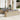 7-delige Loungeset met kussens poly rattan beige