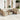 10-delige Loungeset met kussens poly rattan beige