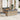 6-delige Loungeset met kussens poly rattan beige