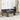 6-delige Loungeset met kussens poly rattan grijs