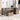 6-delige Loungeset met kussens poly rattan beige
