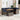 6-delige Loungeset met kussens poly rattan grijs