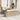 6-delige Loungeset met kussens poly rattan beige