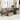 6-delige Loungeset met kussens poly rattan beige