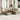 7-delige Loungeset met kussens poly rattan beige