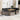 6-delige Loungeset met kussens poly rattan grijs