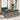 6-delige Loungeset met kussens poly rattan grijs